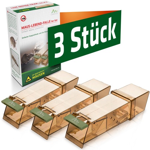 Mausefalle lebend gardigo - mausefalle, 3x