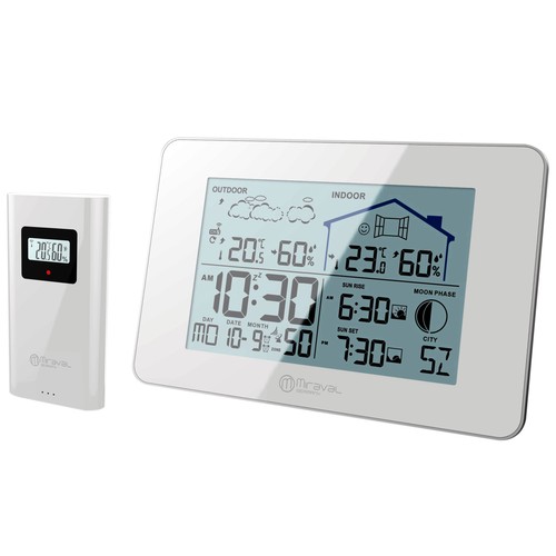 Lcd funk wetterstation - funk-wetterstation, mit